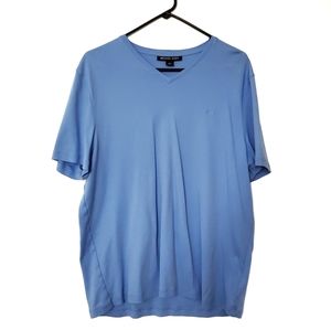 Michael Kors V neck t-shirt XL Blue Soft